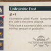 Undesirable Food Recipe